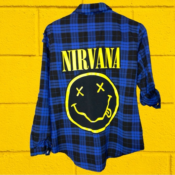 Lylas Boutique Tops - Custom 🔥🔥🔥 Nirvana  Flannel
